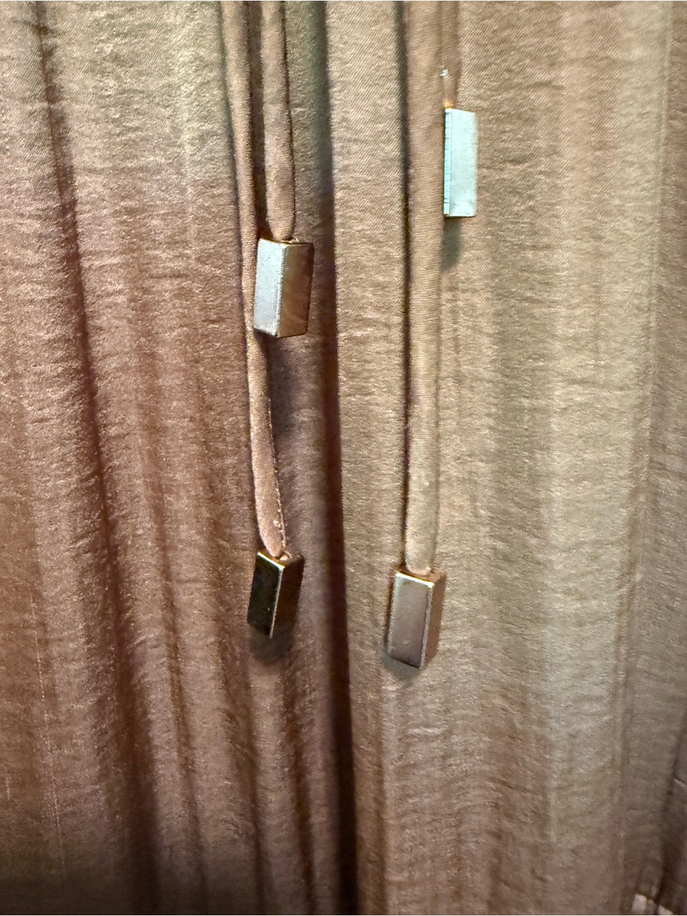 Moon River Brown Tiered Long-Sleeve Maxi Dress - Picture 7 of 11
